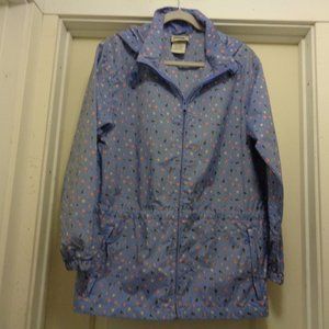 CLASSIC GIRL NORTHREN REFLECTIONS NYLON LAVENDER W FLOWERS WINDBREAKER S/P